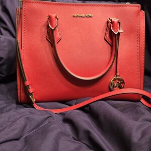 Michael Kors Red Shoulder Bag